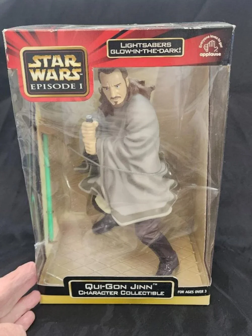 Vintage Star Wars Qui-Gan Jinn  9” action figure NIP -EPISODE 1